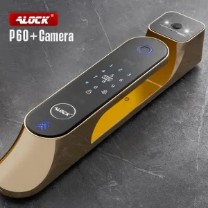 دستگیره چشمی دار و قفل اثر انگشتی دیجیتال ALOCK مدل P60+ Camera G