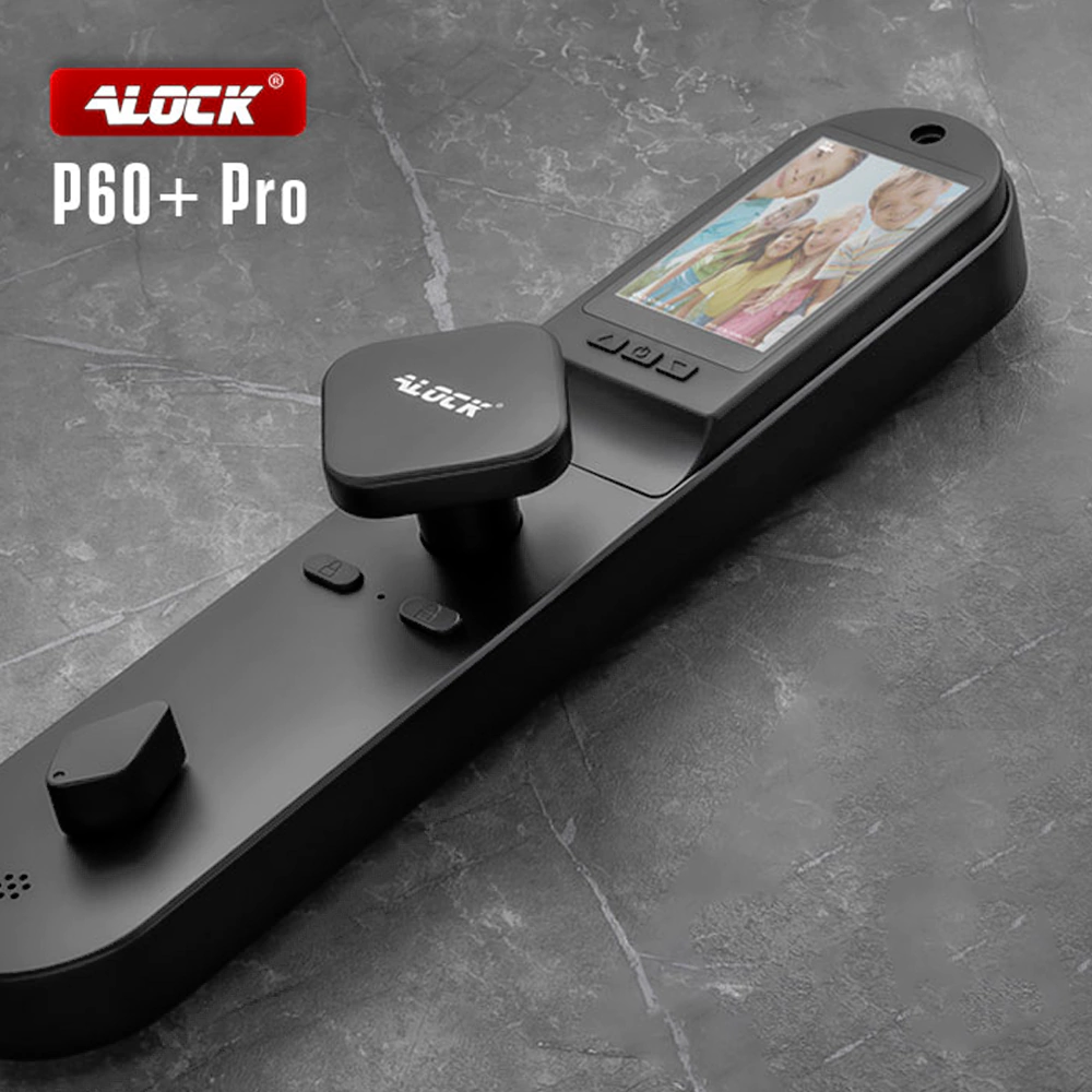 قفل اثر انگشتی دیجیتال و دستگیره تشخیص چهره ALOCK مدل P60+ Pro B