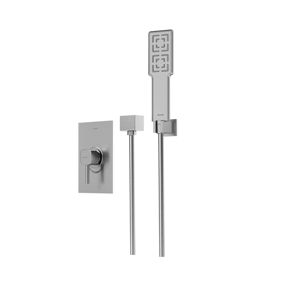 شیر حمام توکار شودر Shouder مدل رومر BRASS - تیپ دو.کروم مات