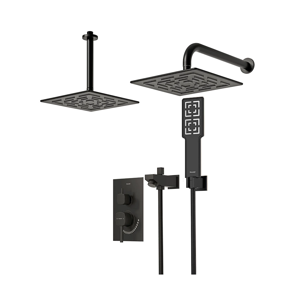 شیر حمام توکار شودر Shouder مدل رومر BRASS - تیپ چهار - تصویر 7