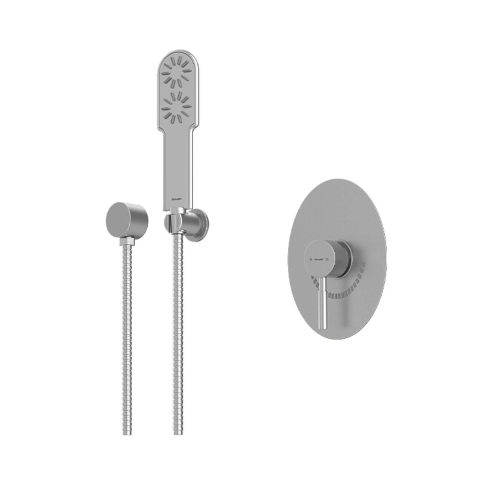شیر حمام توکار شودر Shouder مدل روگن BRASS - تیپ دو-کروم مات